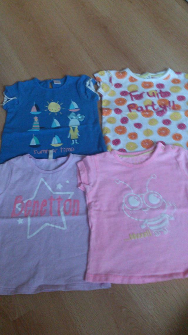 4 camisetas 12 meses