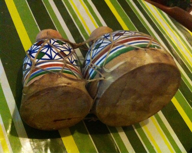 Tambores Ceramica Pintados A Mano Y Piel