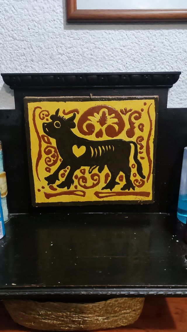 Placa Ceramica Toro 28x24cm