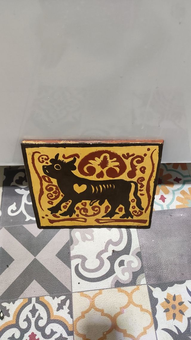 Placa Ceramica Toro 28x24cm