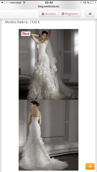 vestido de novia pronovias de segunda mano en talavera de la reina