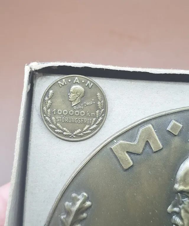 Antigua Placa Camión Camiones Man