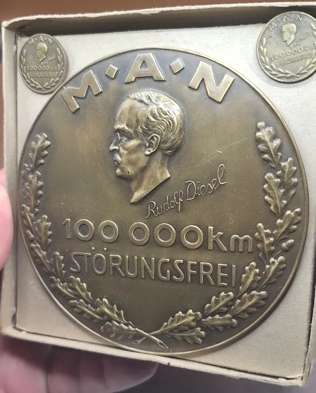 Antigua Placa Camión Camiones Man