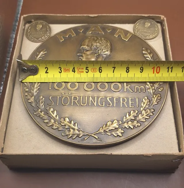 Antigua Placa Camión Camiones Man