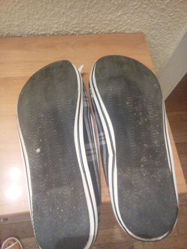 Manoletinas de tela(cuadros)