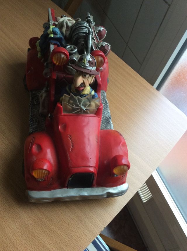 Hucha Decorativa Coche De Bomberos