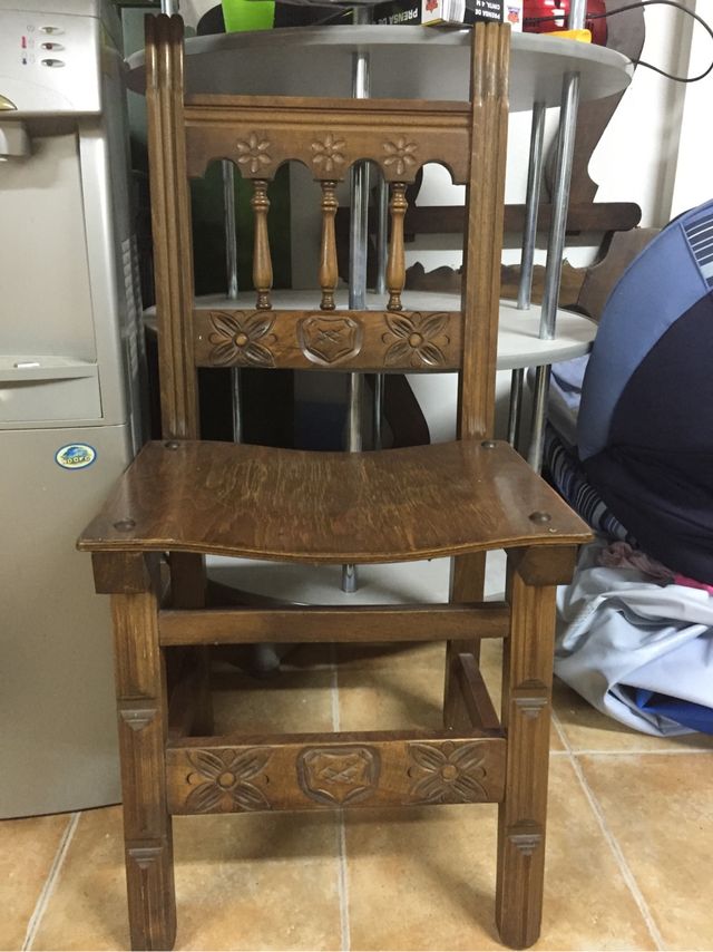 Silla madera
