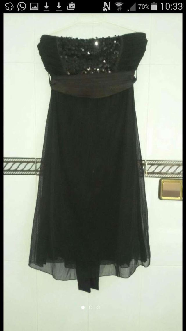 Vestido boda o nochevieja con lentejuelas.