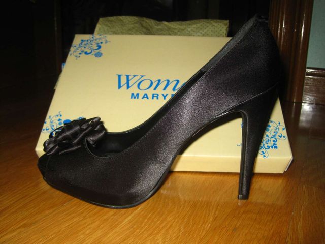 ZAPATOS NEGROS RASO T40