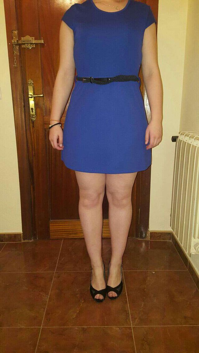 Vestido corto azul