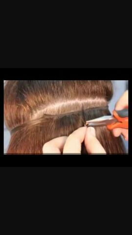 Se ponen extensiones de grapa