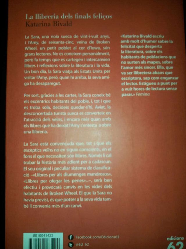 Llibre: "La llibreria dels finals feliços"