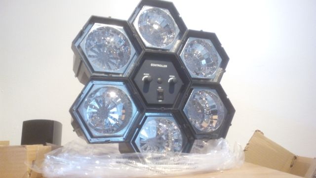 6 focos led auto o al ritmo de la musica