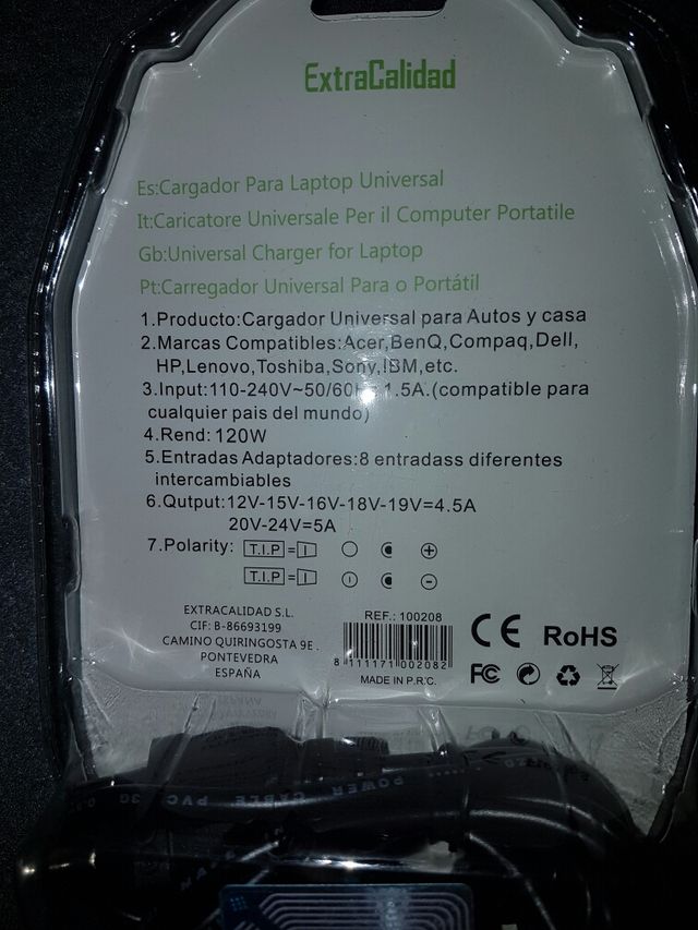 Cargador universal Portatil