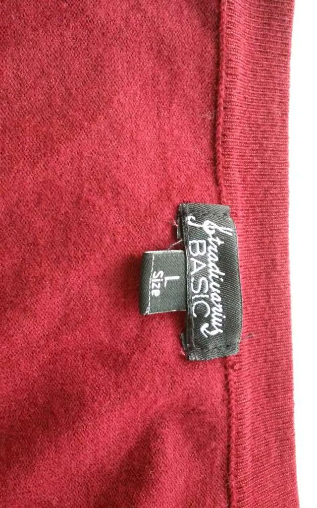 Giacca in maglia Stradivarius bordeaux taglia L