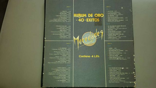 Adesivi MOCEDADES 4 GOLD ALBUM 