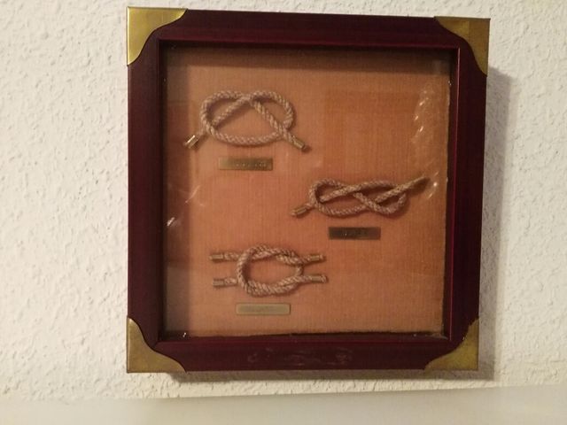 Cuadro con nudos marineros 18×18