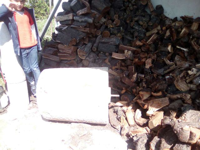 Rodillo piedra antiguo