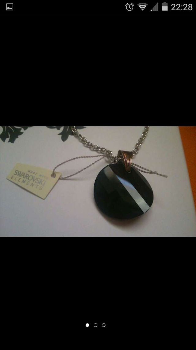 Rebajado! Collar negro de Swarovski