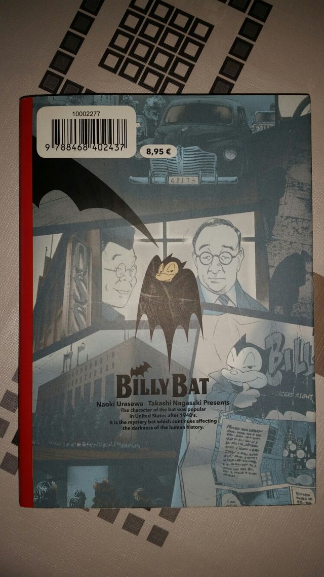Billy bat 1. Comic manga anime