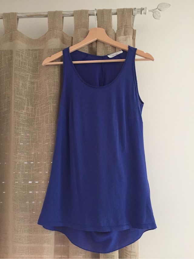 Camiseta Zara Azul eléctrico TS 