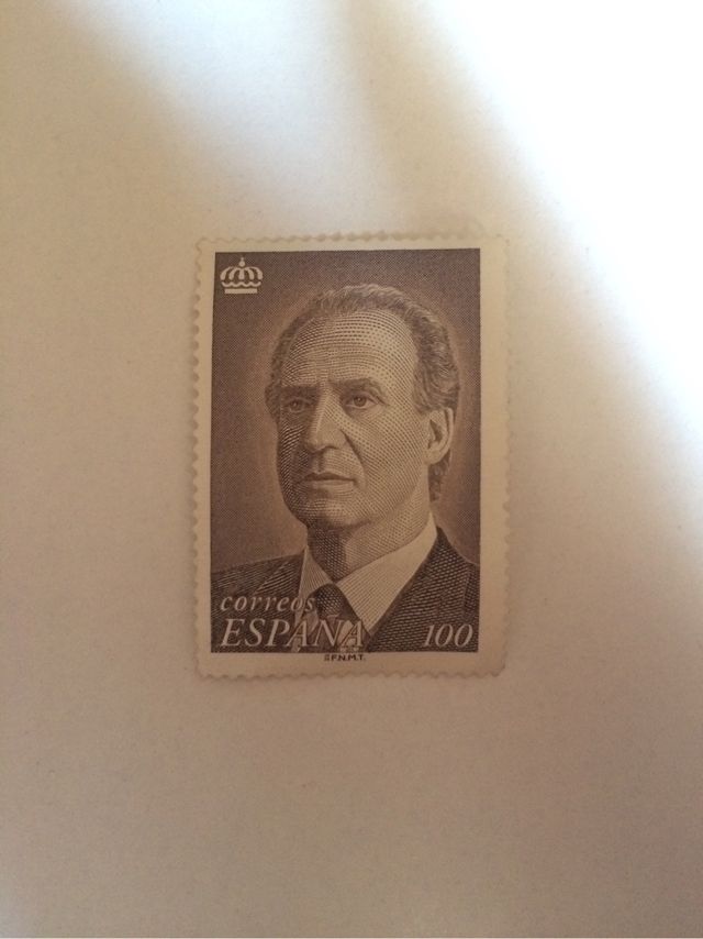Sello 100 pesetas  España Juan Carlos I