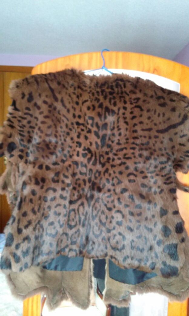 Chaleco .Piel de conejo