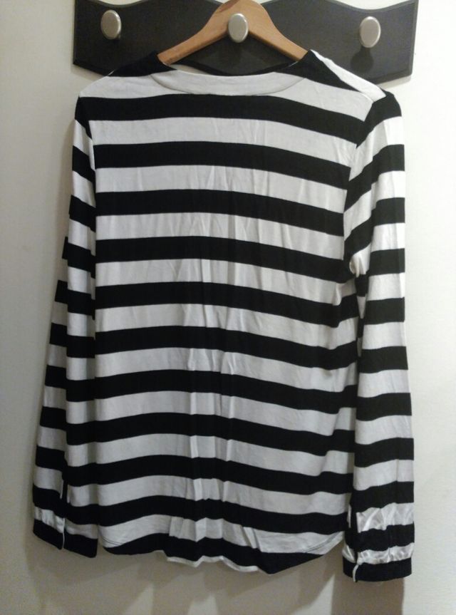 Camiseta pijama/"42"/blanco-negro