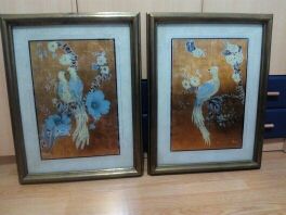 Dos cuadros de pan de oro