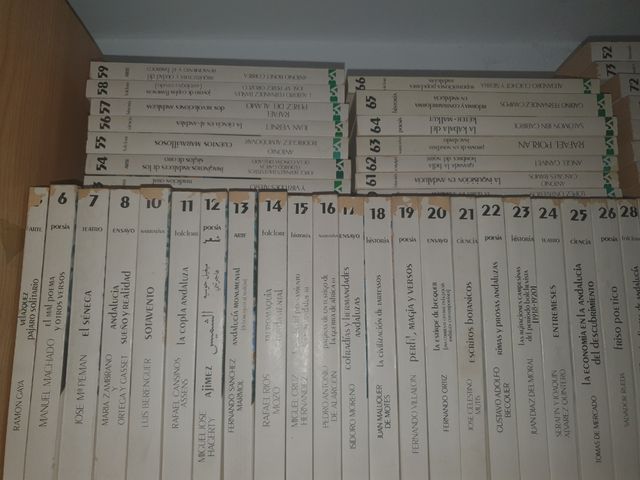 Colección de 73 libros de poesia andaluza