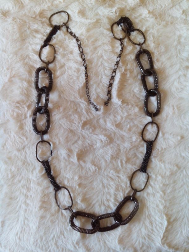 Collar eslabones con broche de cadena