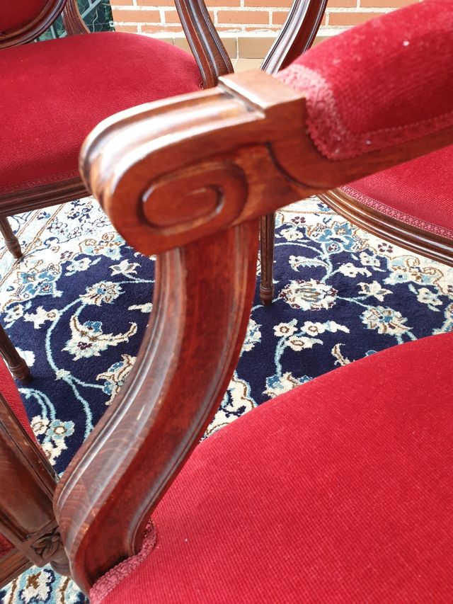SILLONES MEDALLÓN ESTILO FRANCÉS LUÍS XVI (4)