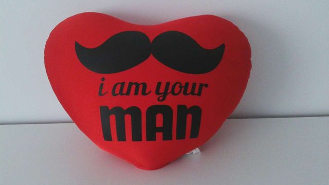 Cojin corazón con mensaje