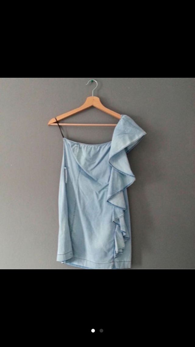 Vestido asimétrico Zara