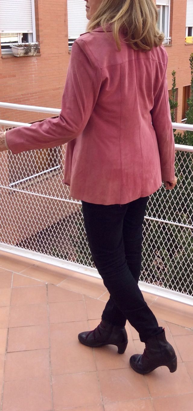 Chaqueta de piel vuelta,