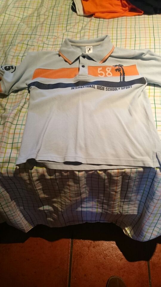 Polo niño manga corta  talla 122