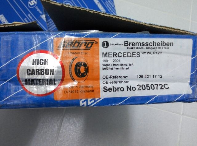 2 DISCOS DELANTEROS MERCEDES 320 SL R129