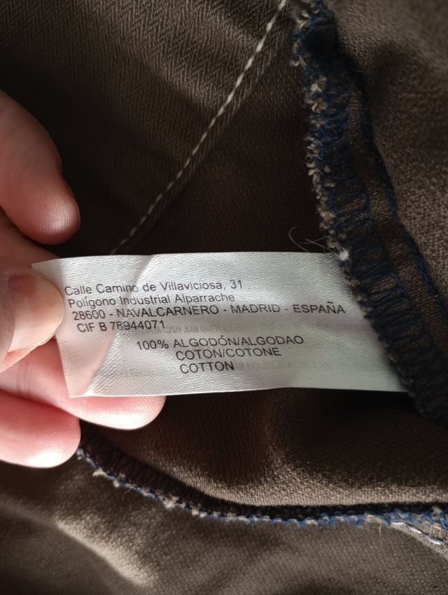 Cazadora vaquera verde caqui T.40