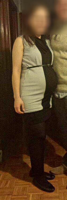 Vestido Prenatal talla S. Un solo uso