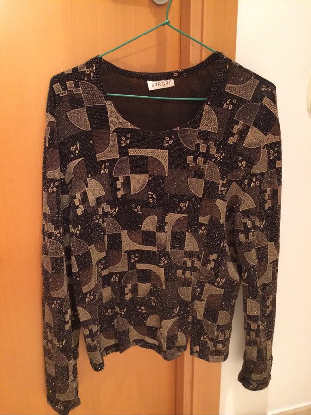 Camiseta Glitter Manga Larga - Talla única