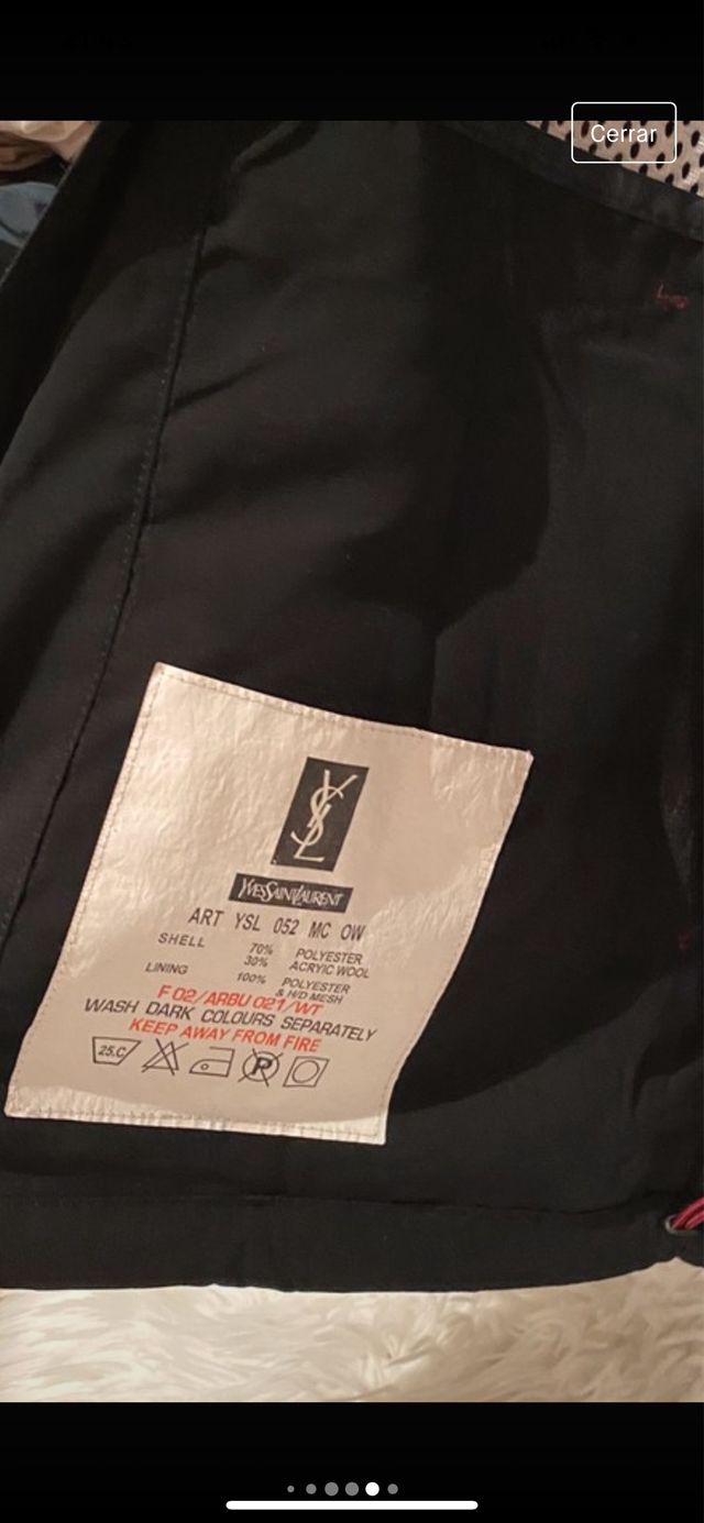 Chaqueta Yves Saint Laurent