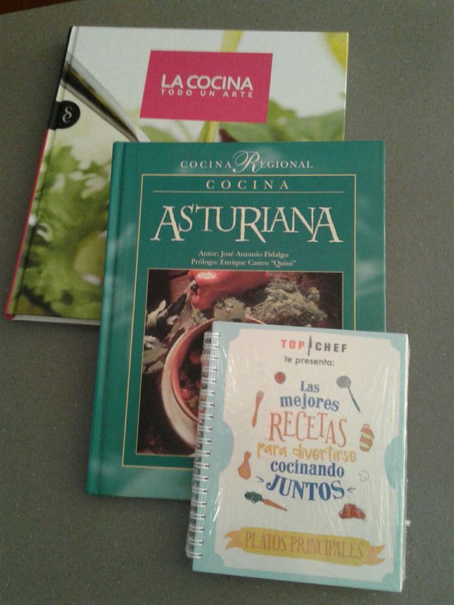 Pack de tres libros de cocina