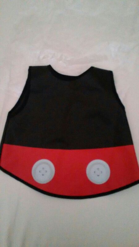 Baberola de plástico Mickey Mouse