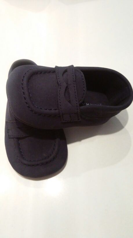 REBAJADOS.NUEVOS MOCASINES AZUL MARINO.TALLA 16-17