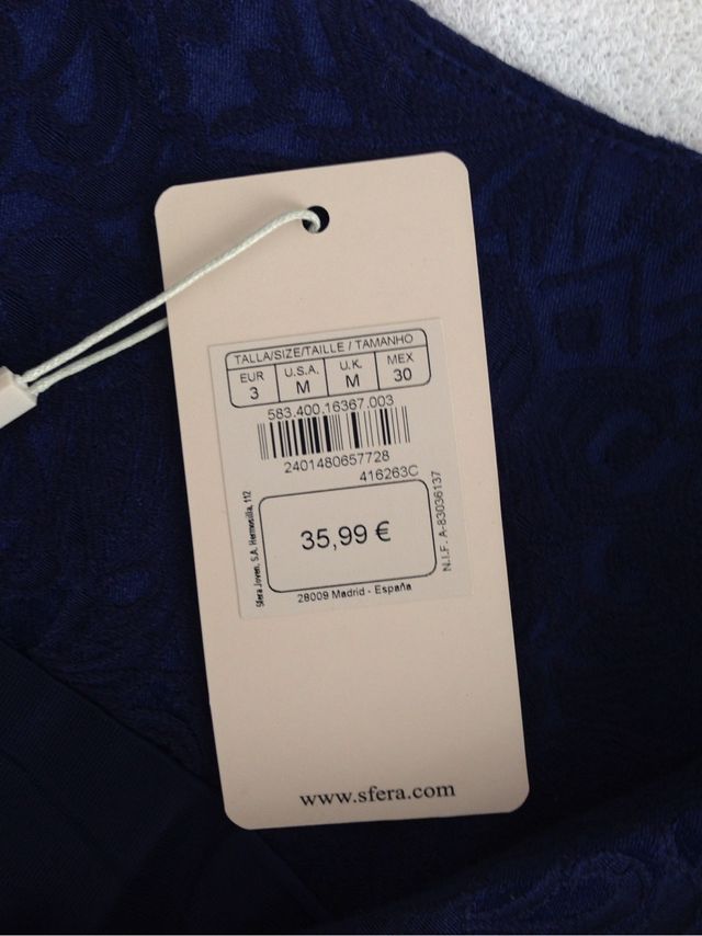 Vestido Sfera azul marino