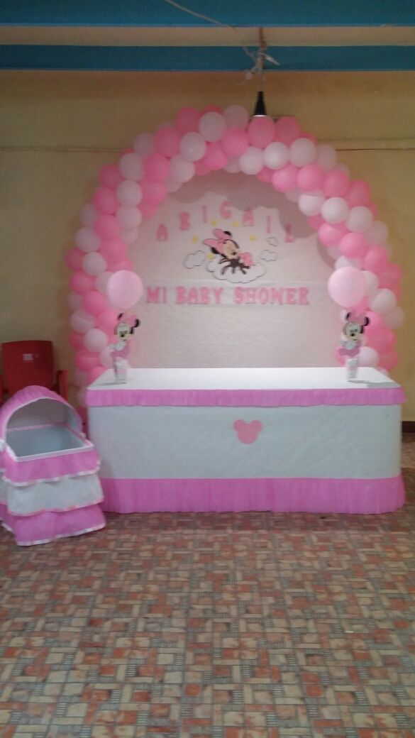 Decoracion De Baby Shower Minnie De Segunda Mano Por 1 En