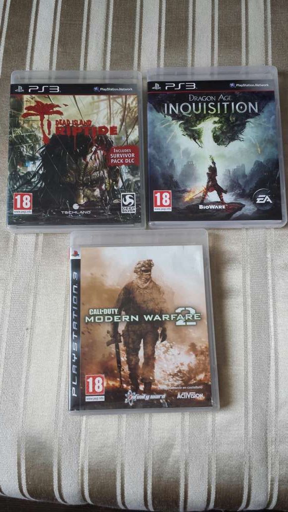 Vendo pack de 3 juegos Ps3