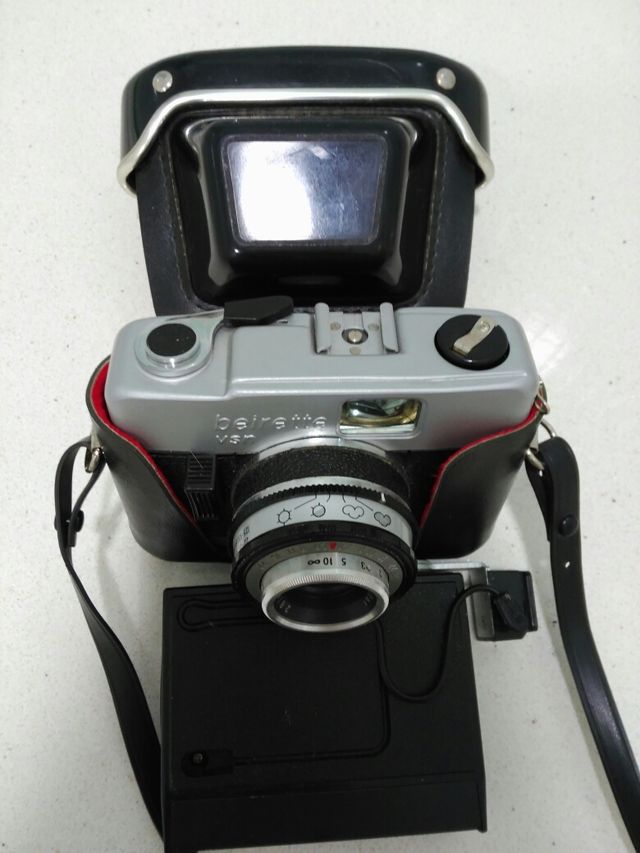 Camara de fotos beirette vintage con flash