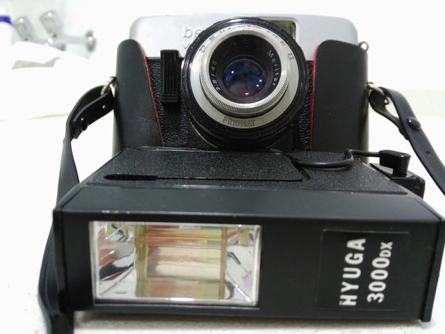 Camara de fotos beirette vintage con flash