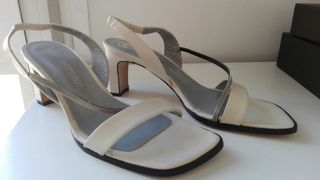 Segunda 25 Sandalias € RotoTalla 37 En De Color Blanco Mano Por uKlTF1Jc3